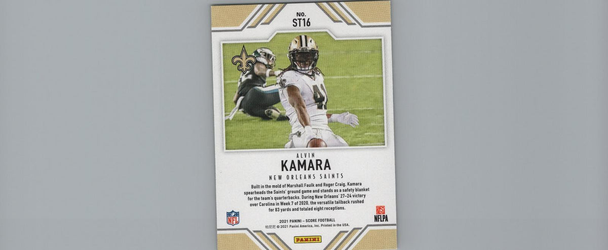 2021 Score #ST16 Alvin Kamara Score Team Gold