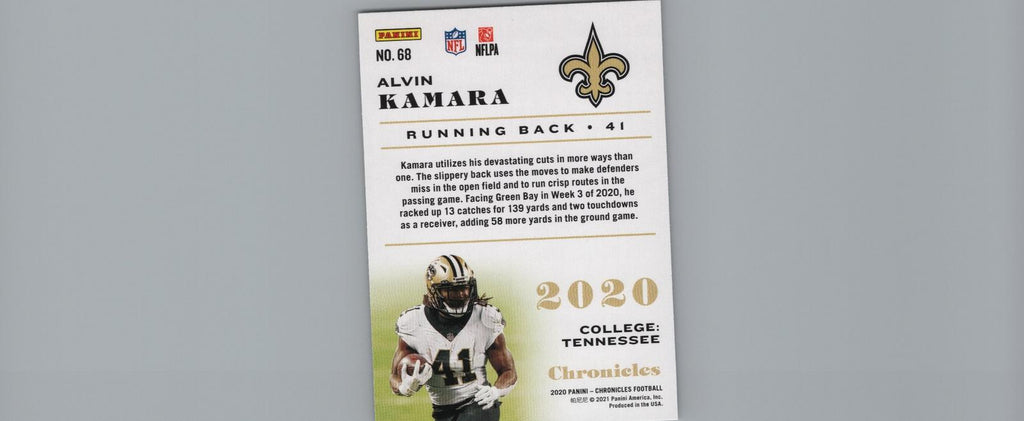 2020 Panini Chronicles #68 Alvin Kamara
