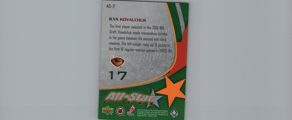 2003-04 Upper Deck #AS-2 Ilya Kovalchuk All-Star Class