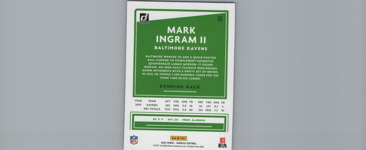 2020 Donruss #35 Mark Ingram II Press Proof Blue