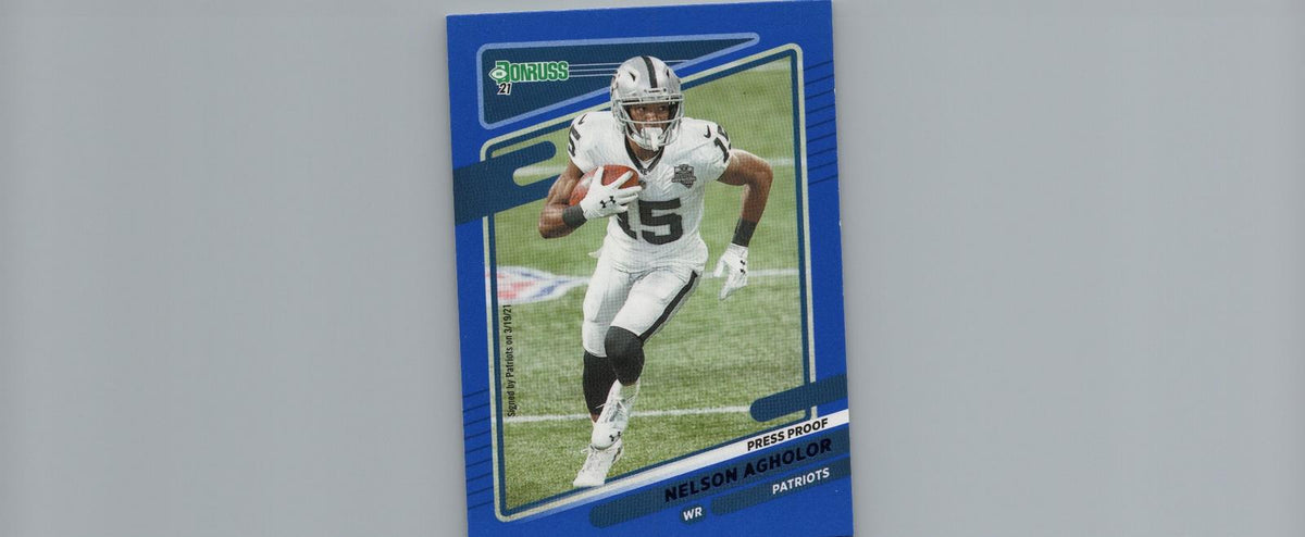 2021 Donruss #92 Nelson Agholor Press Proof Green