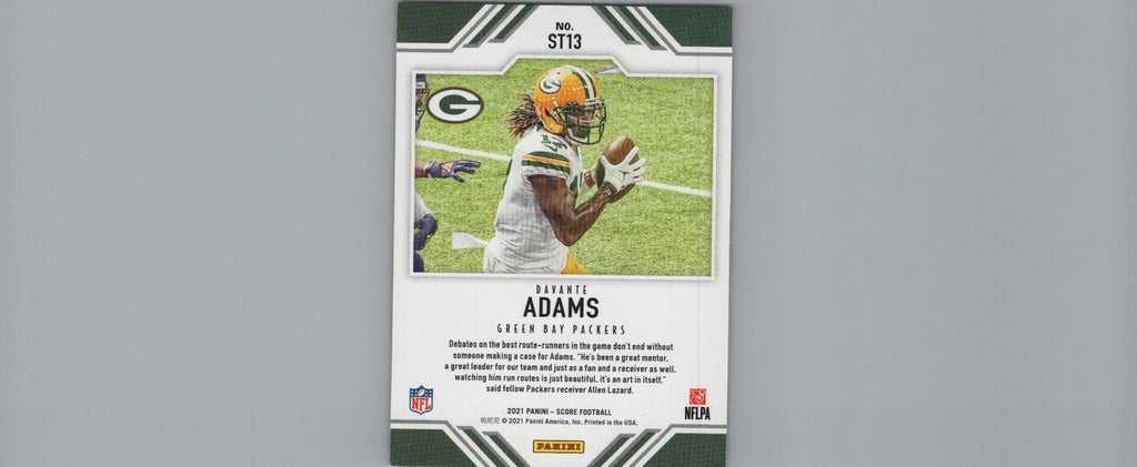2021 Score #ST13 Davante Adams Score Team Red