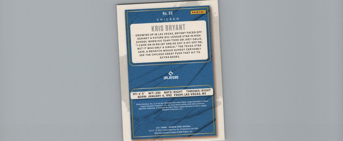 2021 Panini Diamond Kings #88 Kris Bryant Framed Gray