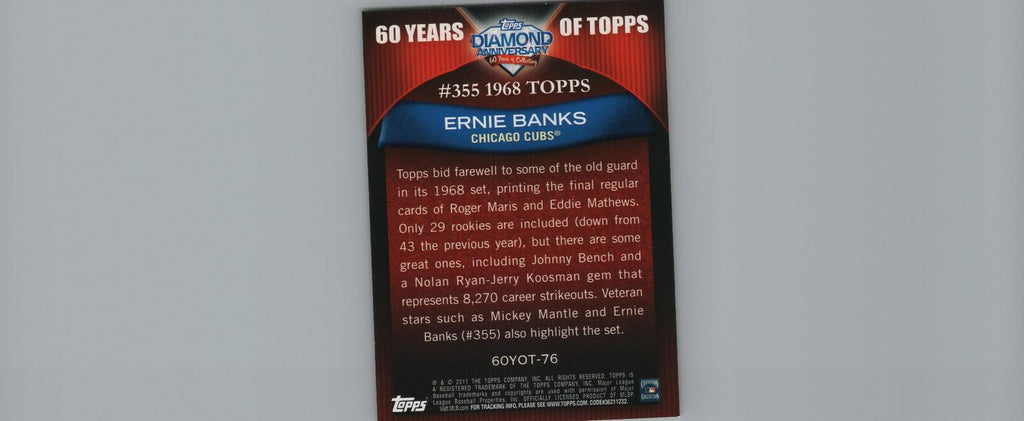 1968 Topps #355 Ernie Banks