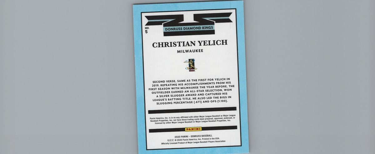2020 Donruss #5 Christian Yelich