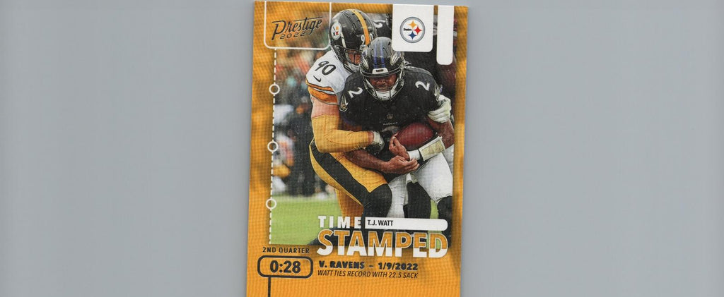 2022 Panini Prestige #TS-8 T.J. Watt Time Stamped