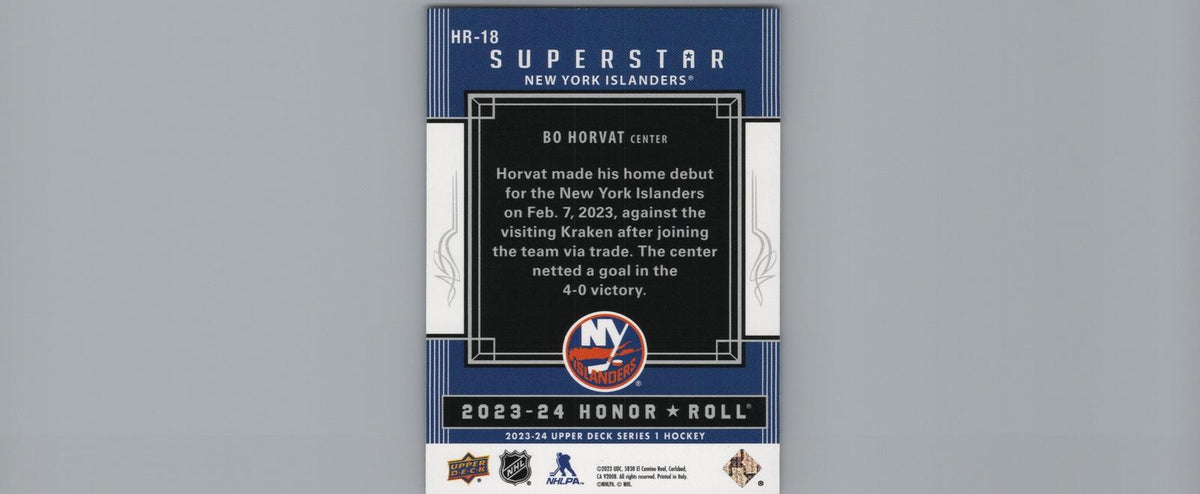 2023-24 Upper Deck #HR-18 Bo Horvat Honor Roll