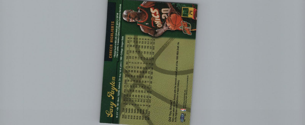 1998-99 Ultra #74 Gary Payton