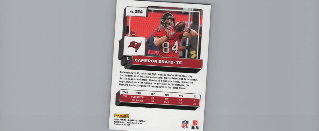 2022 Donruss #254 Cameron Brate Premium Press Proof