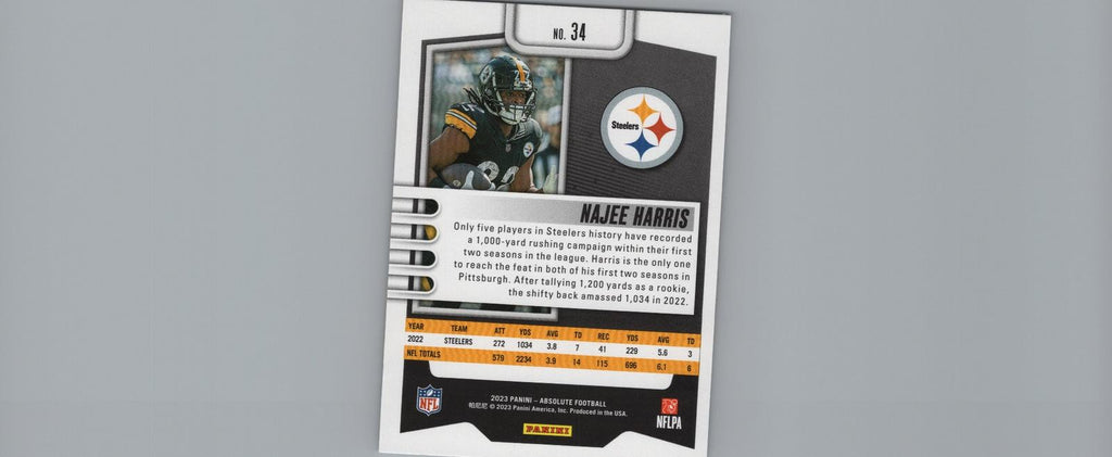 2023 Panini Absolute #34 Najee Harris Green