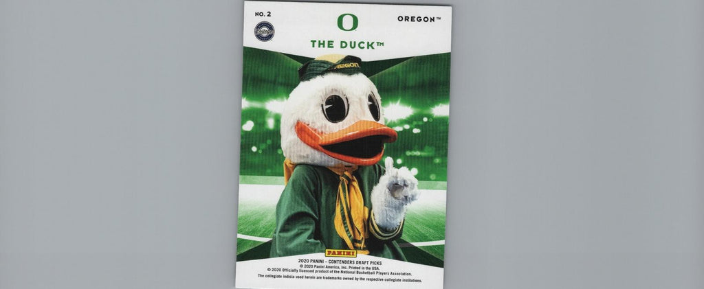2020 Panini Contenders Draft Picks #2 The Duck Mascots