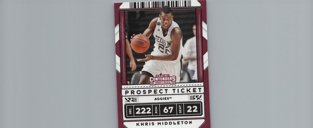 2020 Panini Contenders Draft Picks #30 Khris Middleton Tournament Ticket #/49