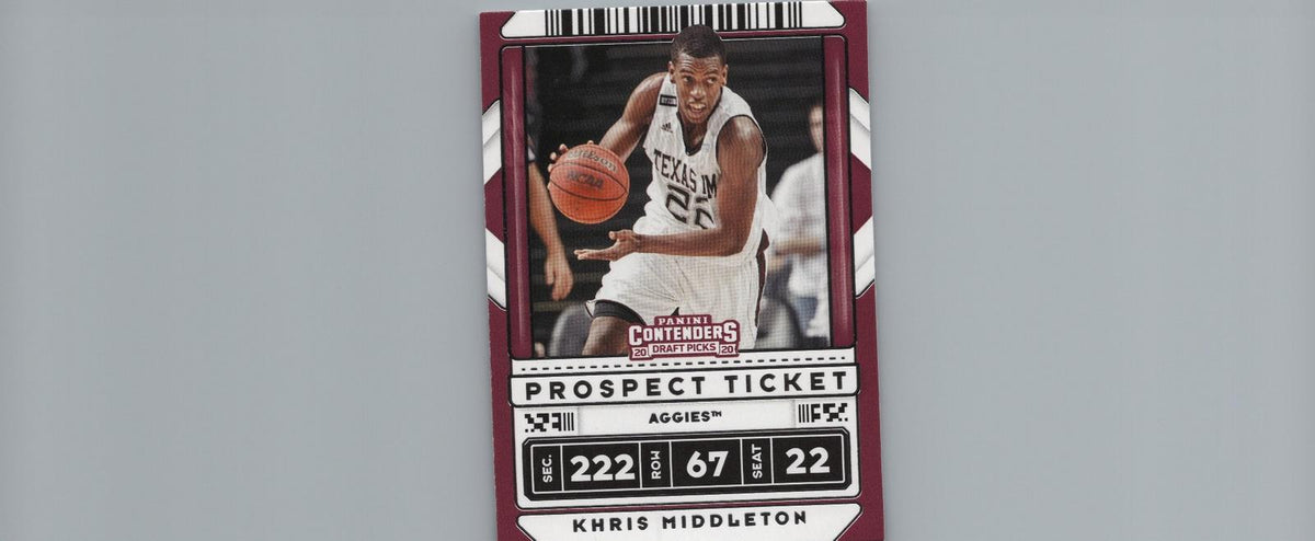 2020 Panini Contenders Draft Picks #30 Khris Middleton Tournament Ticket #/49
