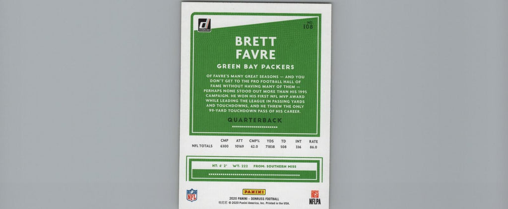2020 Donruss #108 Brett Favre