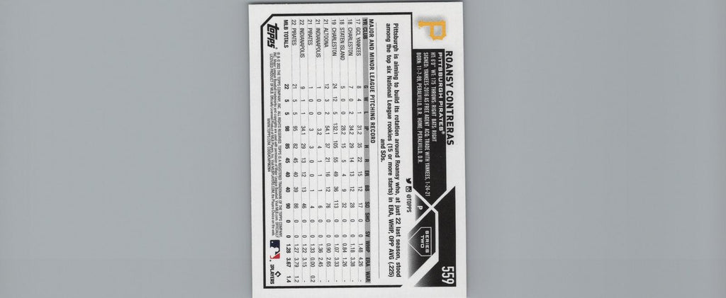 2023 Topps #559 Roansy Contreras