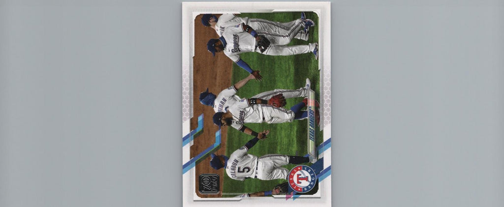 2021 Topps #283 Texas Rangers Gold #/2021