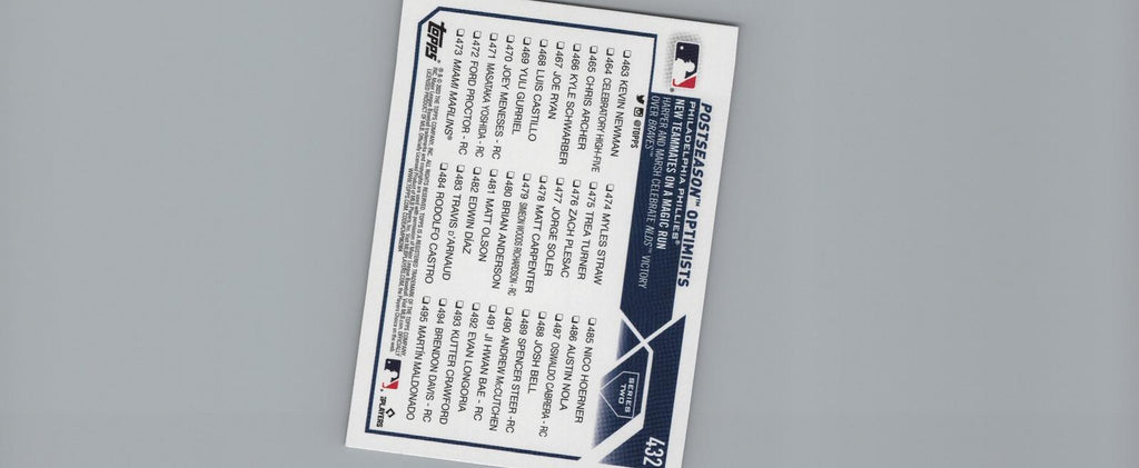 2023 Topps #432 Postseason Optimists