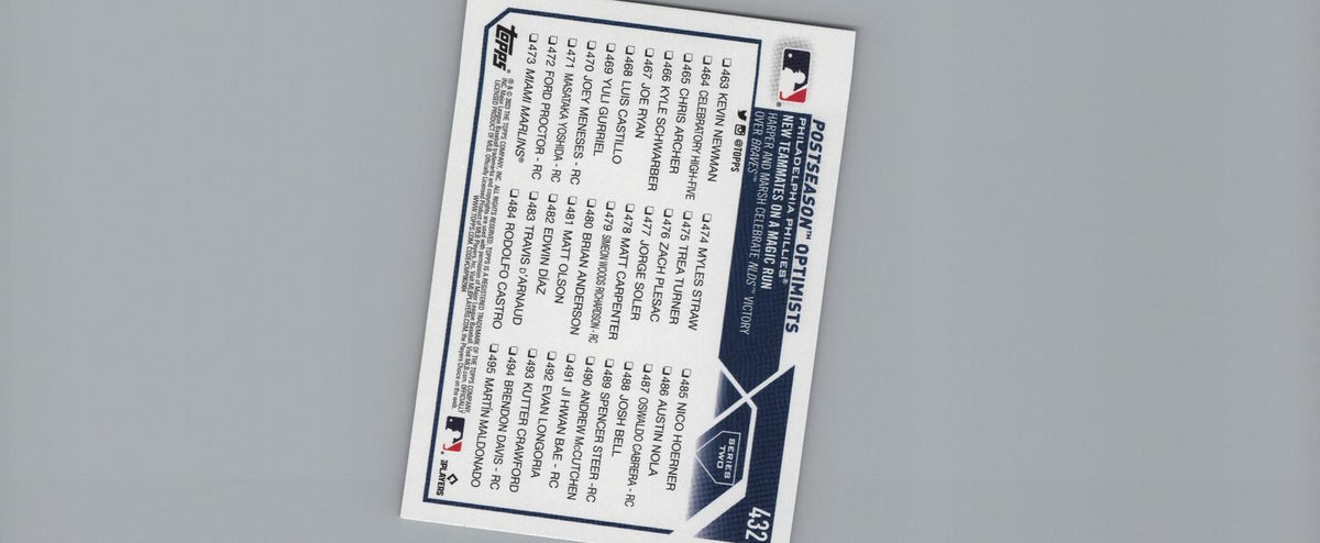 2023 Topps #432 Postseason Optimists