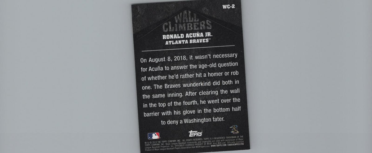 2019 Topps Big League #WC-2 Ronald Acuña Jr. Wall Climbers