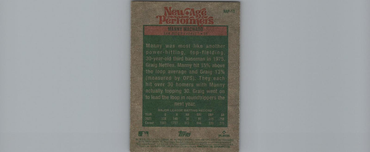 2024 Topps Heritage #NAP-13 Manny Machado New Age Performers
