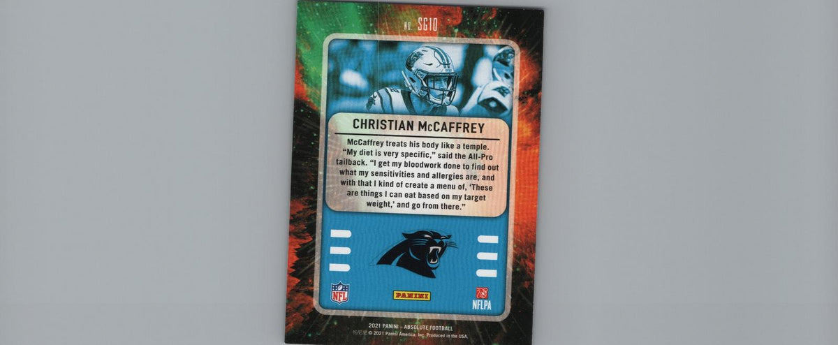2021 Panini Absolute #SG10 Christian McCaffrey Star Gazing