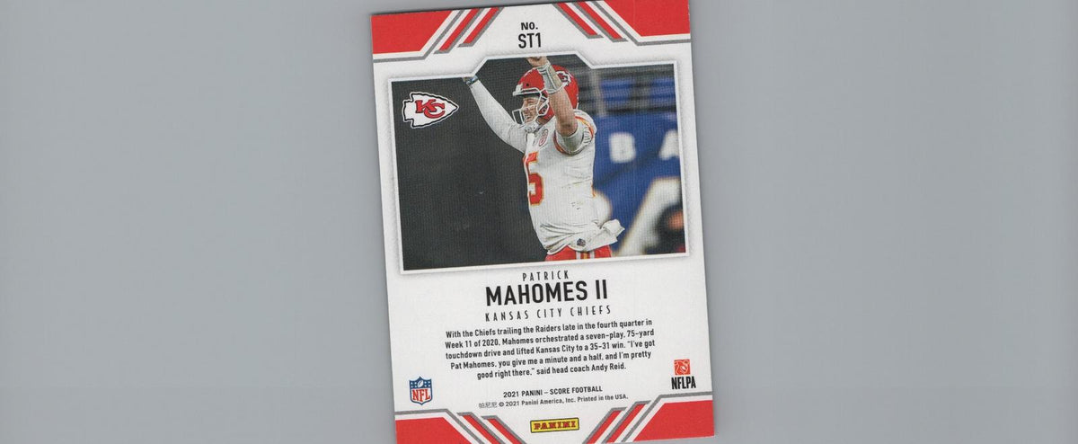 2021 Score #ST1 Patrick Mahomes II Score Team Purple
