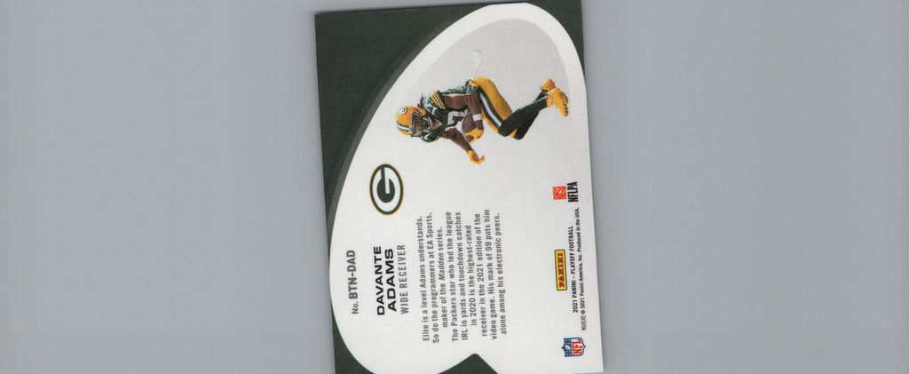 2021 Panini Playoff #BTN-DAD Davante Adams Behind the Numbers