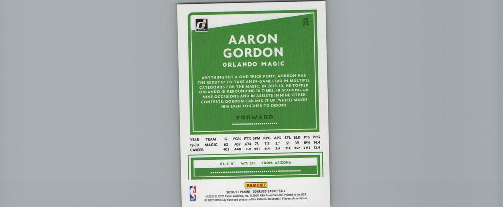 2020-21 Donruss #25 Aaron Gordon