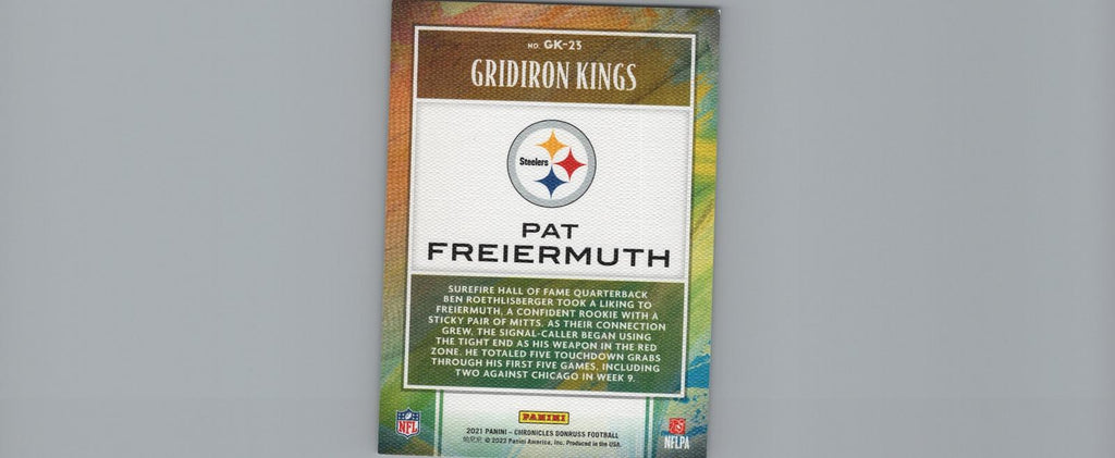 2021 Panini Chronicles #GK-23 Pat Freiermuth Gridiron Kings Green