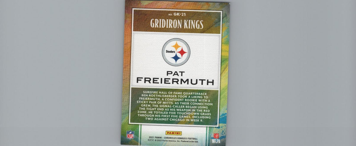 2021 Panini Chronicles #GK-23 Pat Freiermuth Gridiron Kings Green