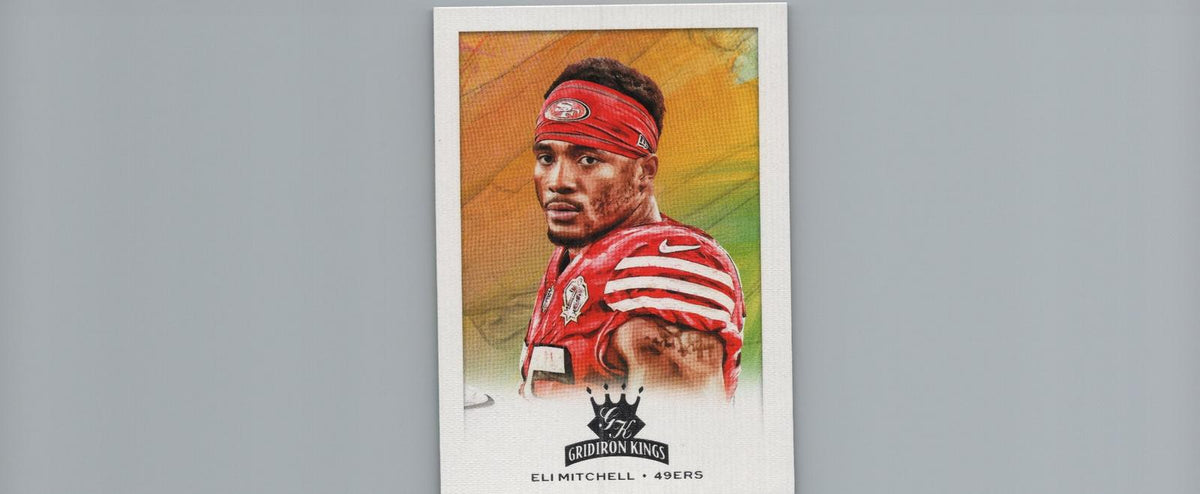 2021 Panini Chronicles #GK-17 Eli Mitchell Gridiron Kings Pink