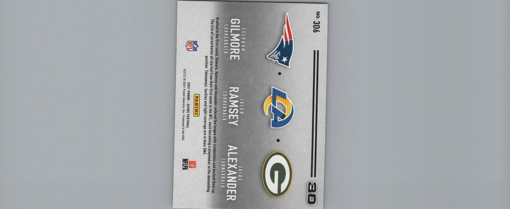 2021 Score #3D6 Jaire Alexander / Jalen Ramsey / Stephon Gilmore 3D Red