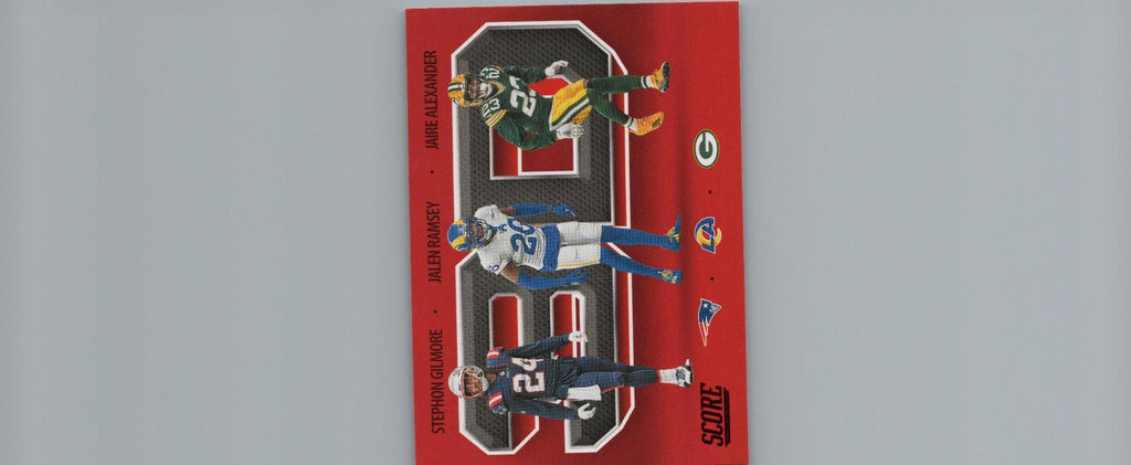 2021 Score #3D6 Jaire Alexander / Jalen Ramsey / Stephon Gilmore 3D Red