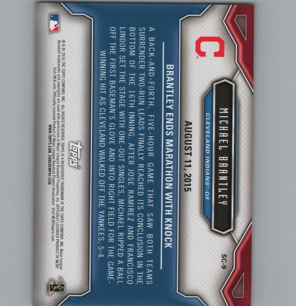 2016 Topps Opening Day #SC-9 Michael Brantley Superstar Celebrations