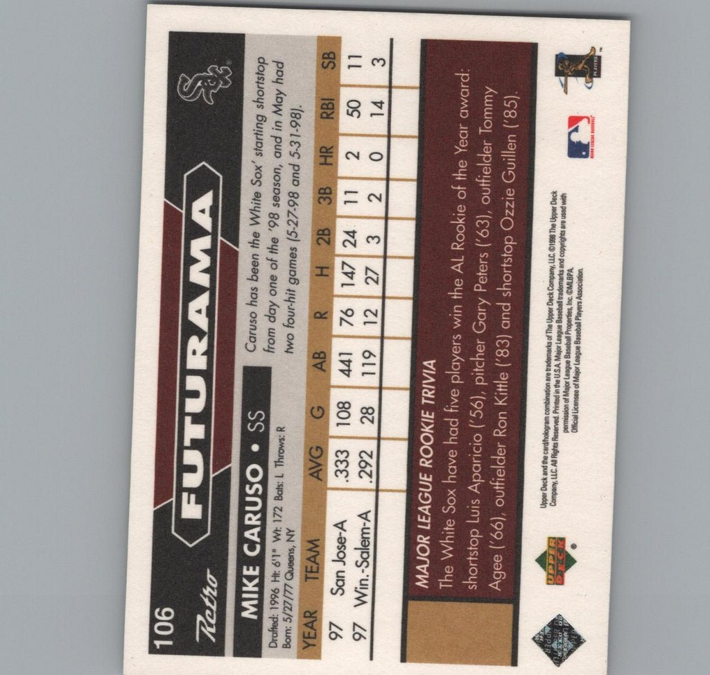 1998 Upper Deck Retro #106 Mike Caruso