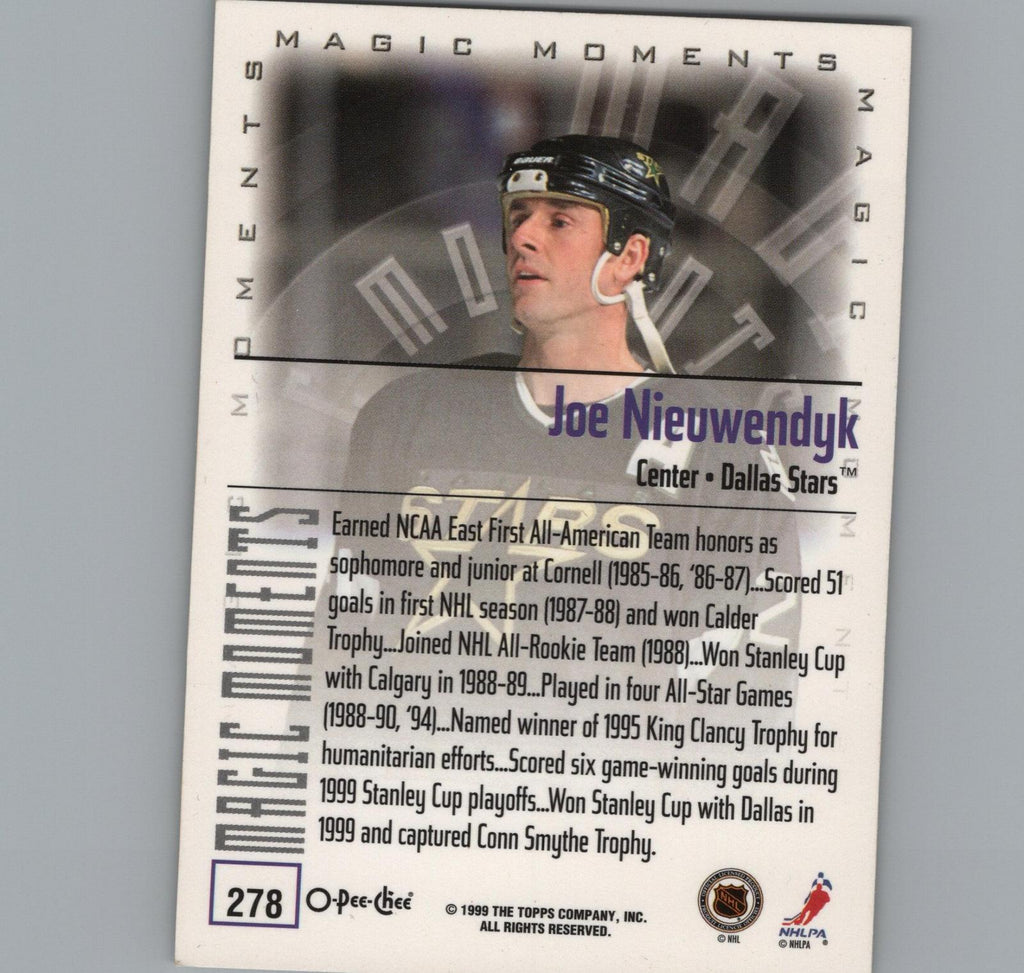 1999-00 O-Pee-Chee #278b Joe Nieuwendyk 4 NHL All-Star Games