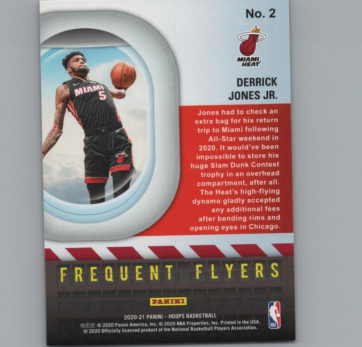 2020-21 Hoops #2 Derrick Jones Jr. Frequent Flyers