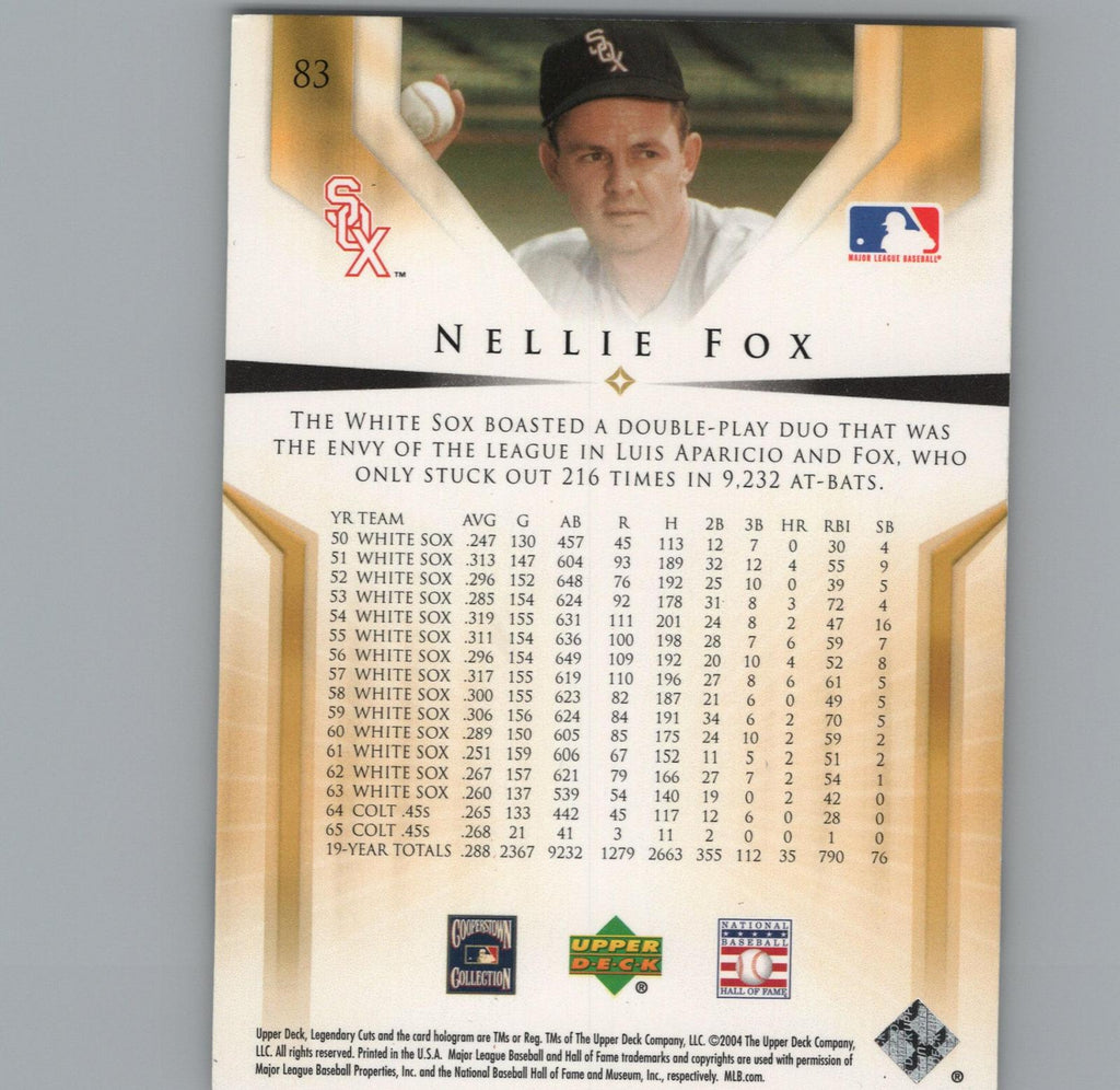 2004 SP Legendary Cuts #83 Nellie Fox