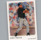 2002 Topps Gallery #25 Mike Piazza Veteran Variation 1 : Black Jersey