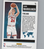 2020-21 Panini Contenders #17 Lauri Markkanen International Ticket Red