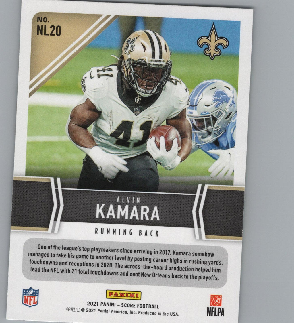 2021 Score #NL20 Alvin Kamara Next Level Stats Red