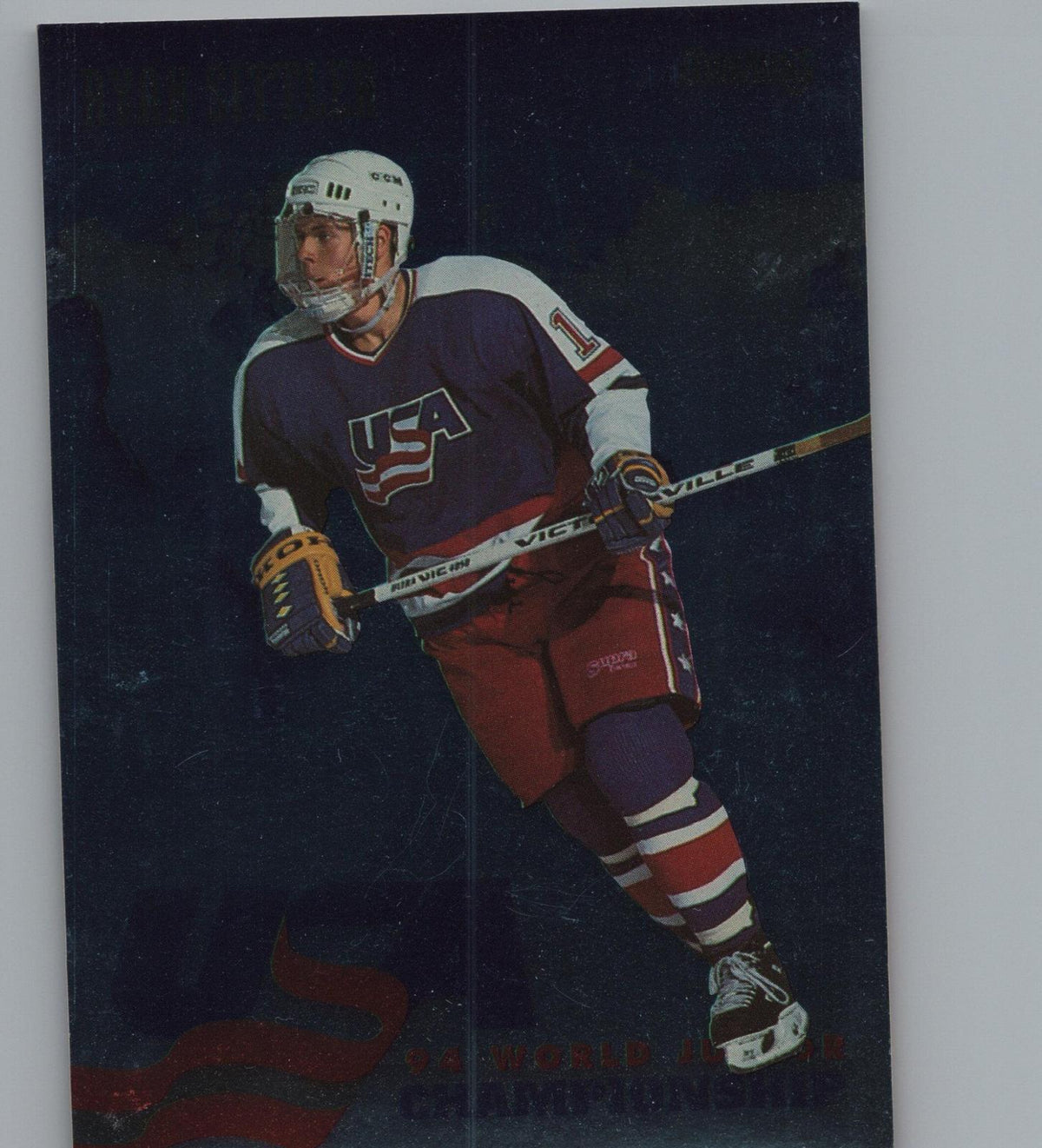 1993-94 Donruss #USA 19 Ryan Sittler 1994 World Junior Championship USA