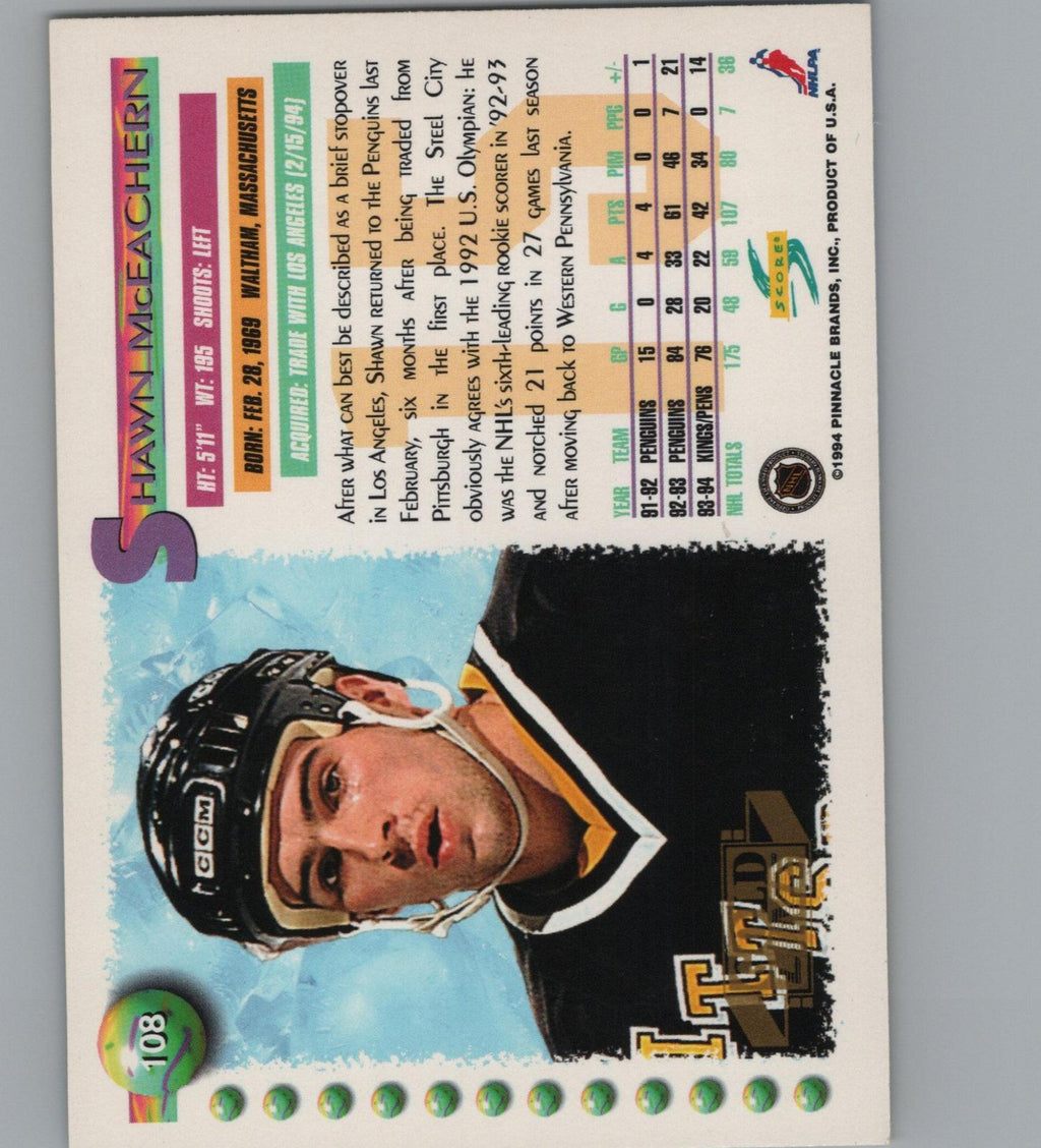 1994-95 Score #108 Shawn McEachern Gold Line