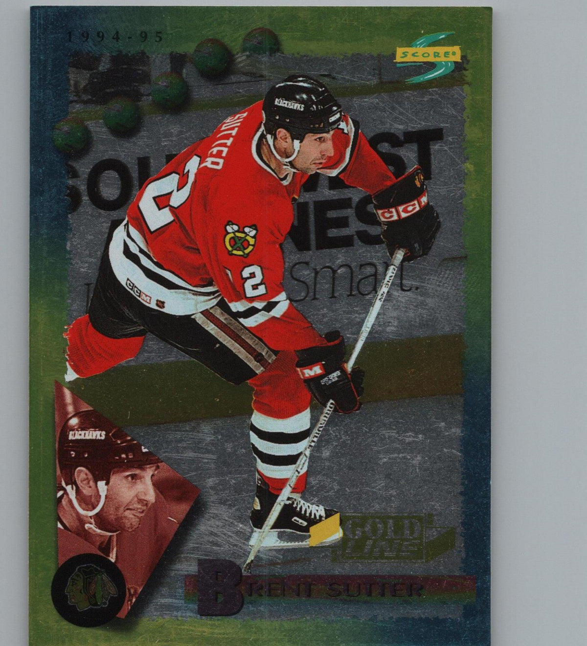 1994-95 Score #32 Brent Sutter Gold Line