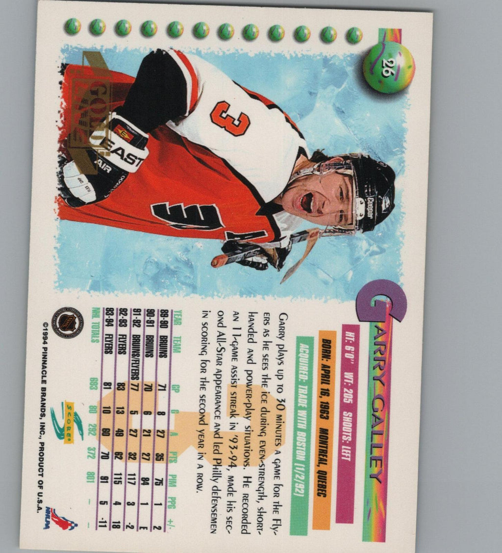 1994-95 Score #26 Garry Galley Gold Line