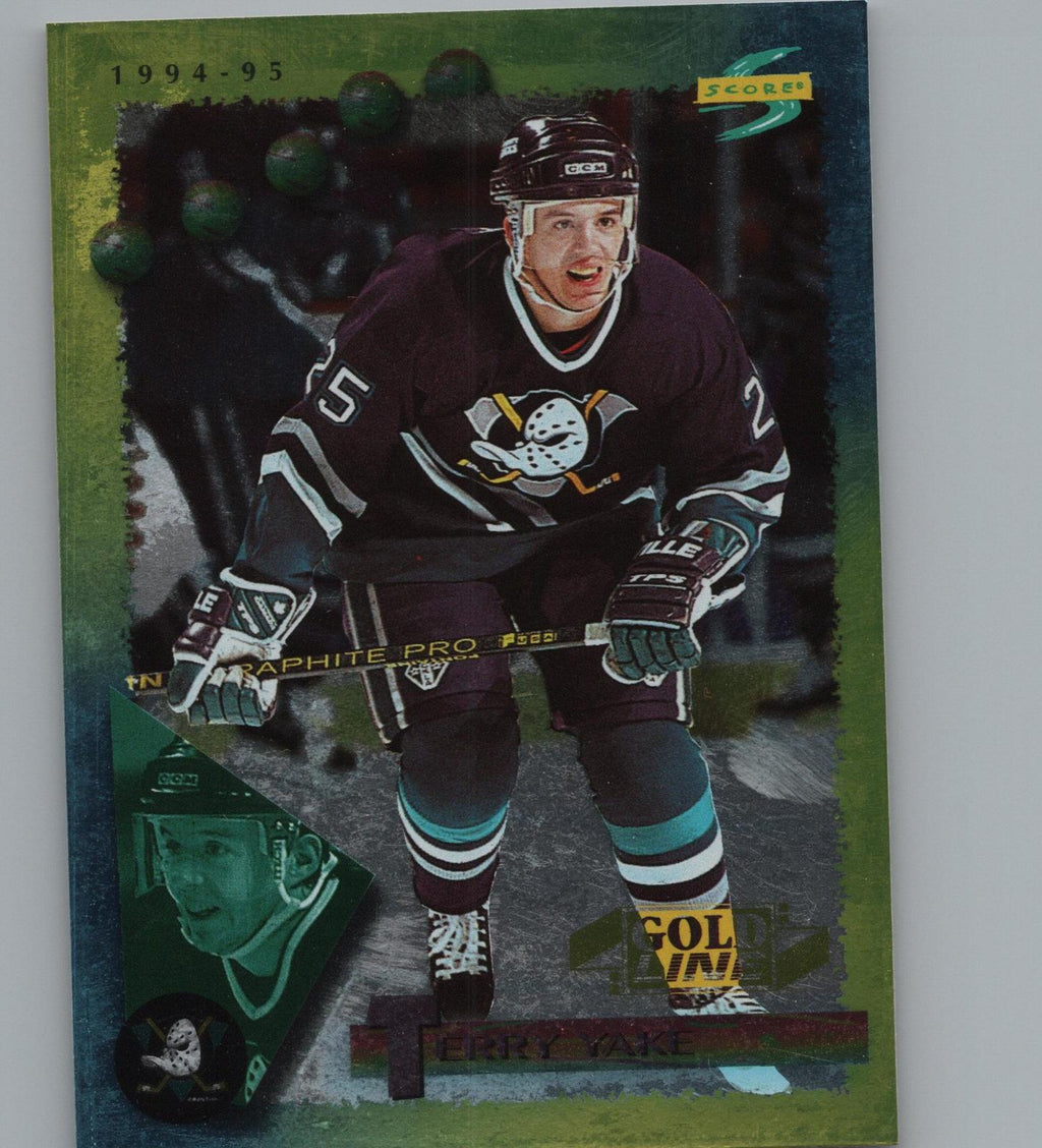 1994-95 Score #93 Terry Yake Gold Line Punched