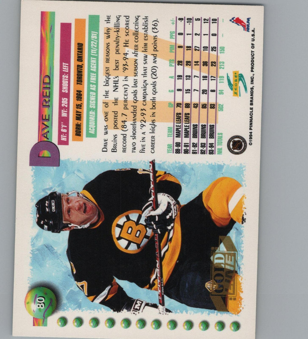 1994-95 Score #80 Dave Reid Gold Line