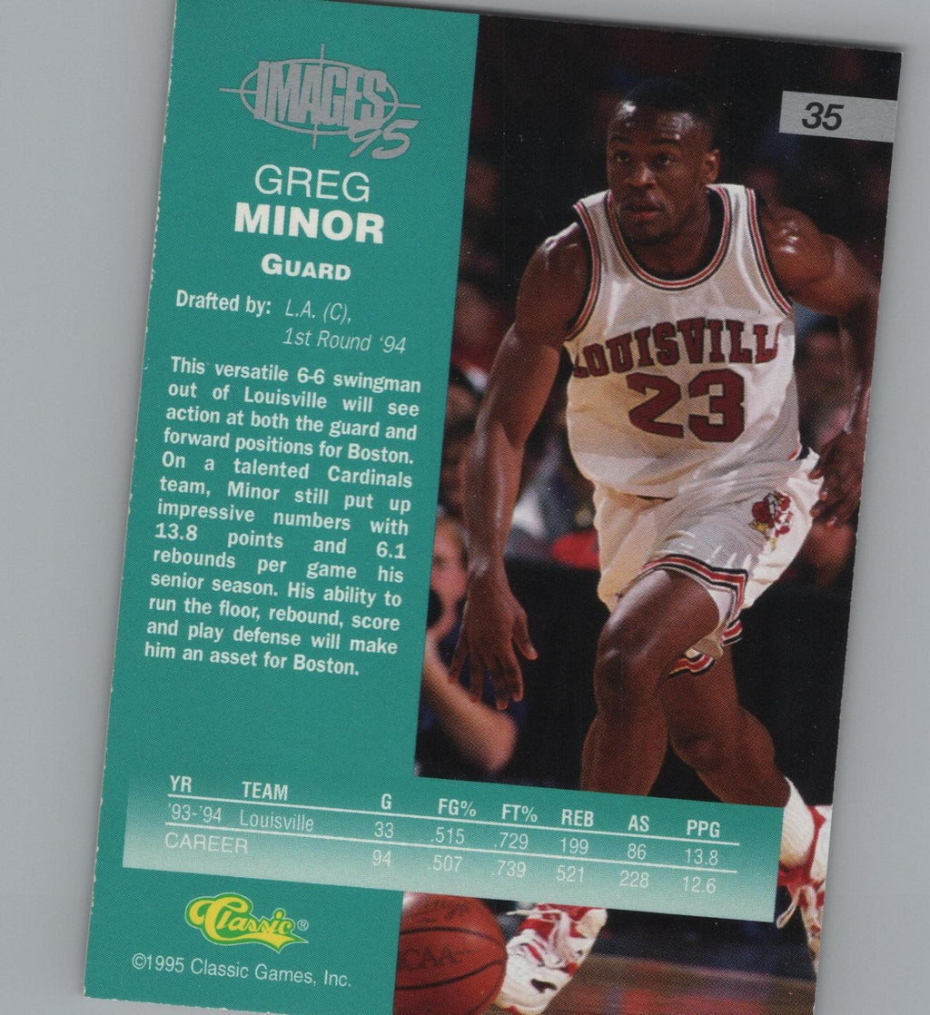 1995 Classic Images Four Sport #35 Greg Minor