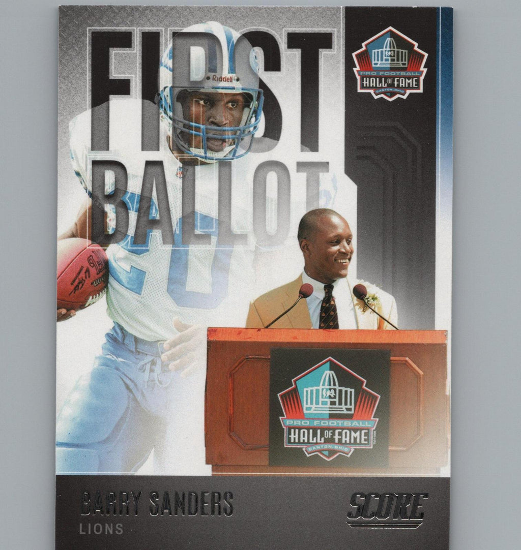 2022 Score #FB-BS Barry Sanders First Ballot
