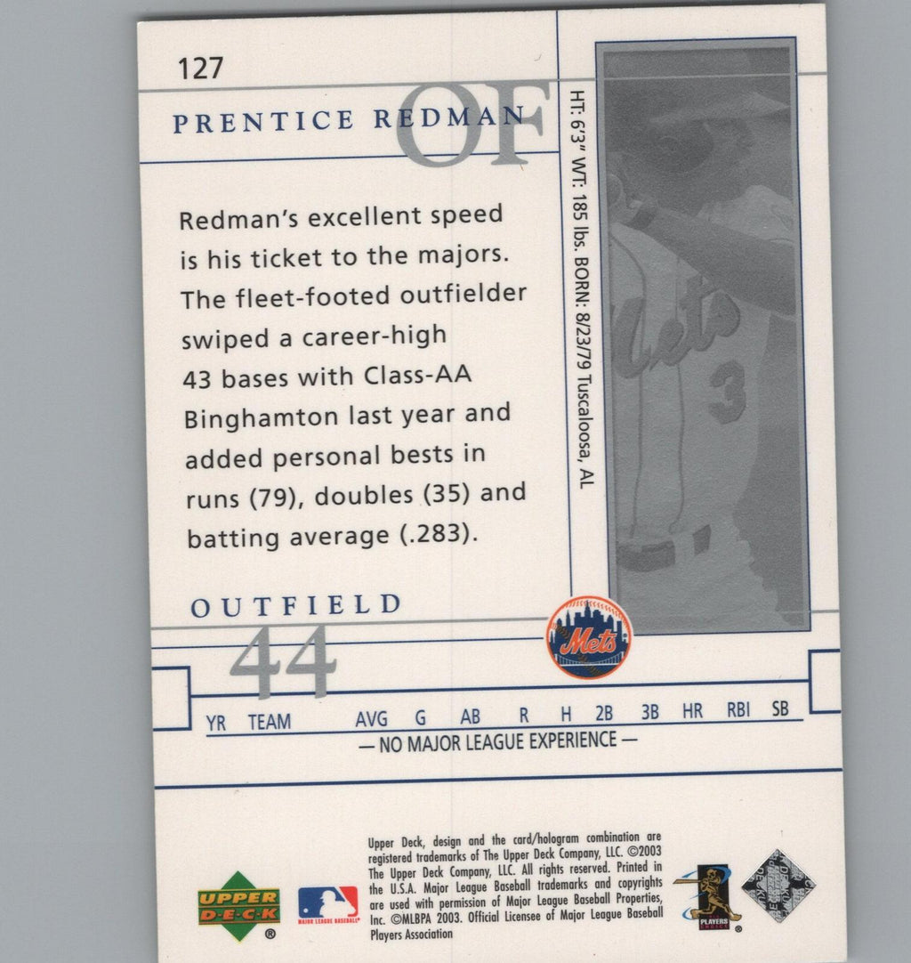 2003 Upper Deck Game Face #127 Prentice Redman